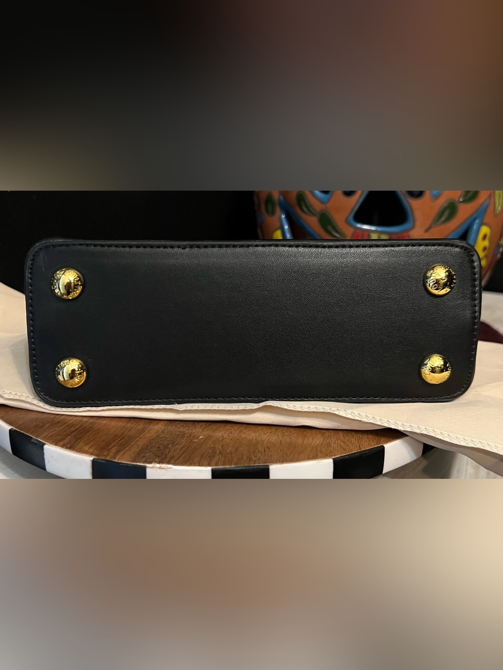 Black Multi color fashion designer tote/shoulder bag-NWOT - Picture 12 of 14